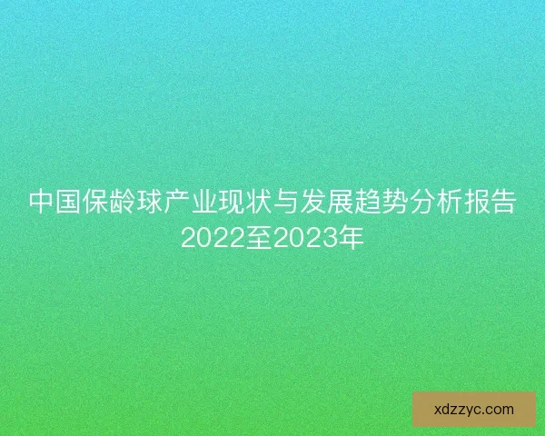 中国保龄球产业现状与发展趋势分析报告2022至2023年